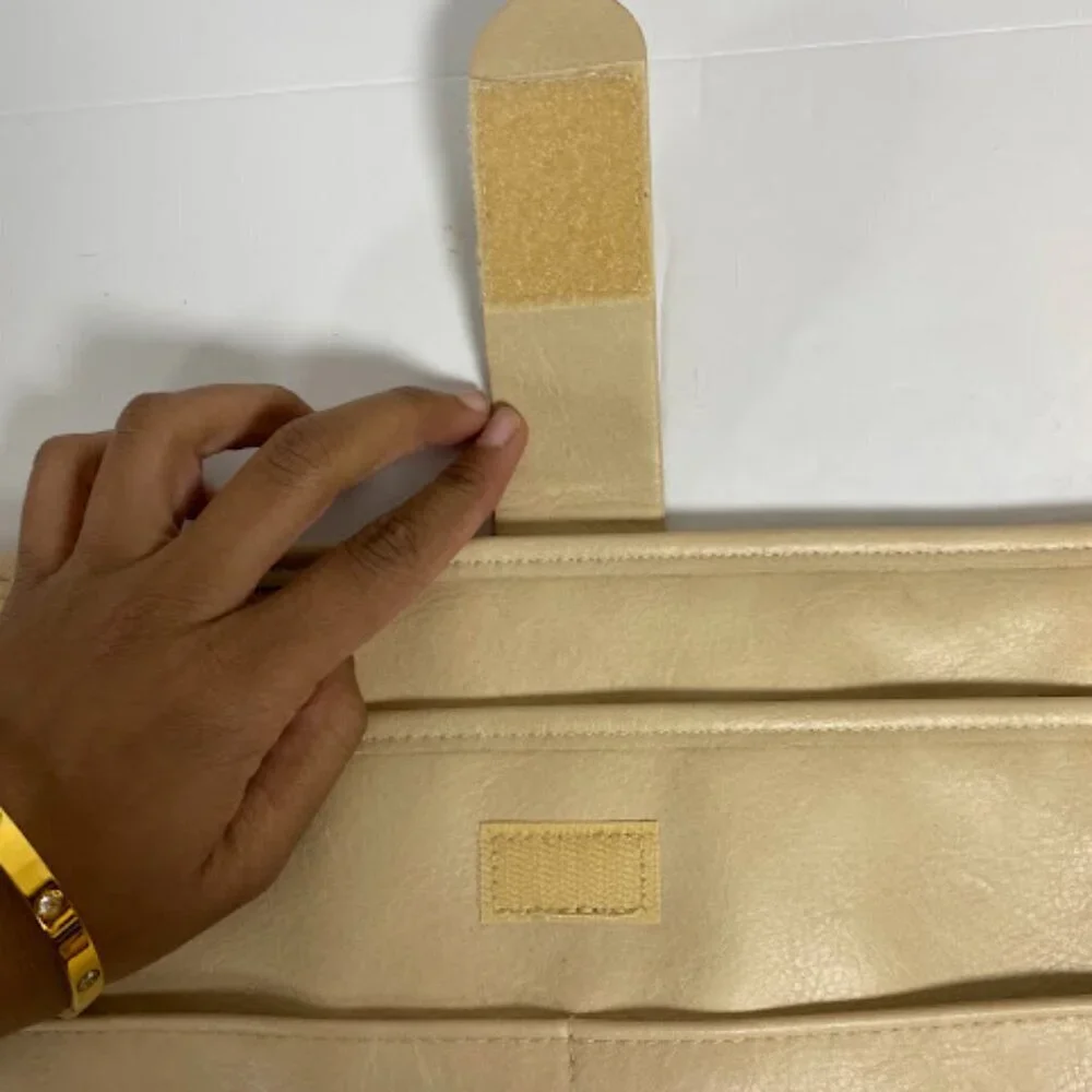 BEIS Faux Leather Beige Laptop Sleeve Case Beige 13”